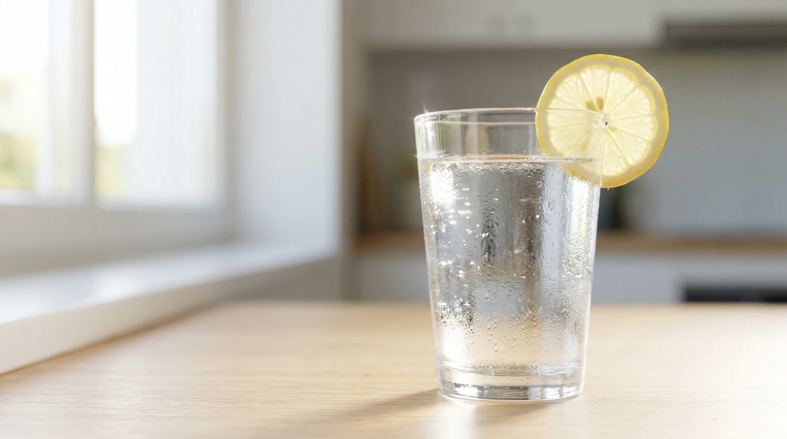 Mężczyzna pijący wodę, symbol codziennego nawodnienia